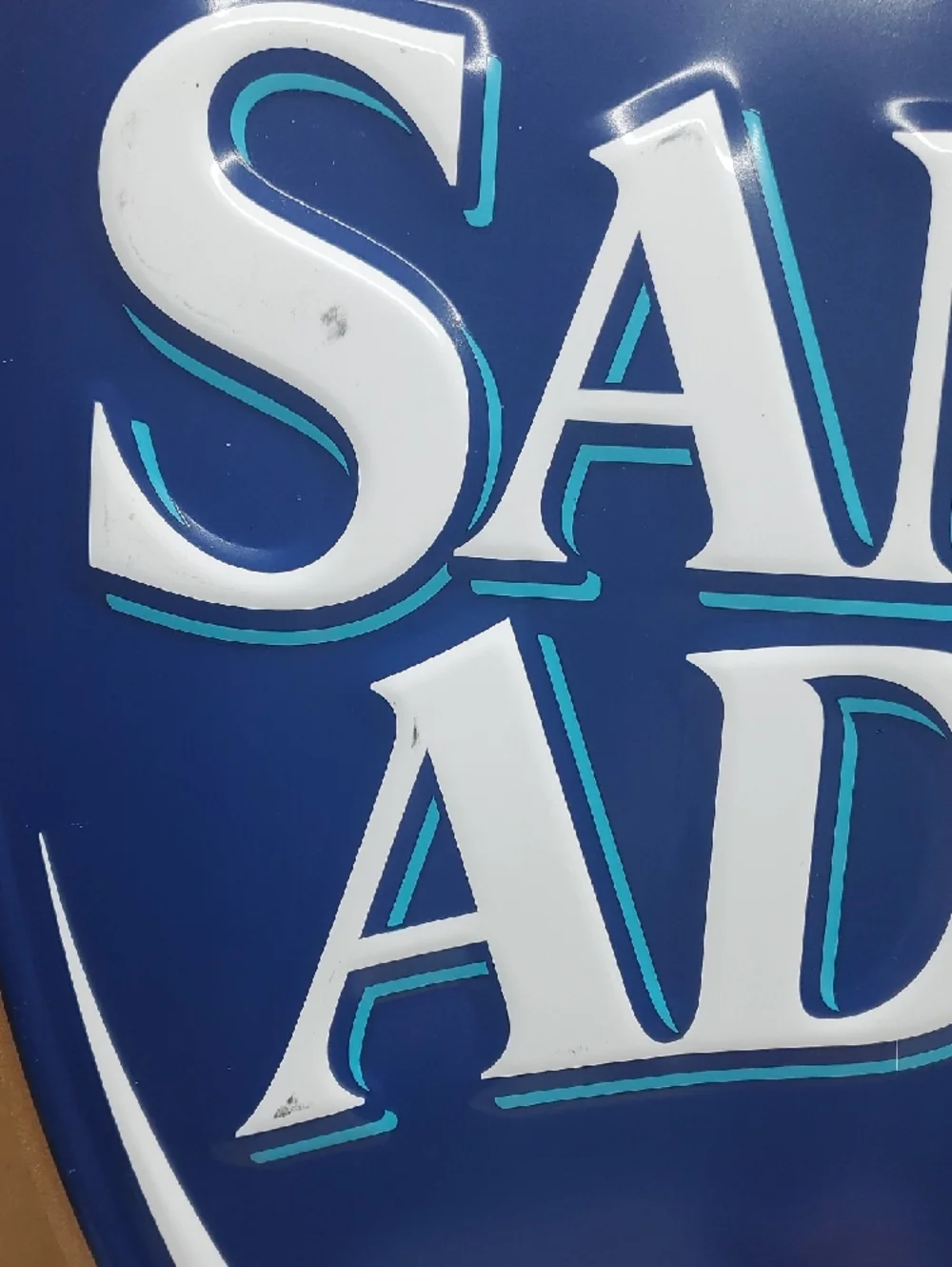 Samuel Adams Boston Lager Metal Beer Bar Tin Tacker Sign
